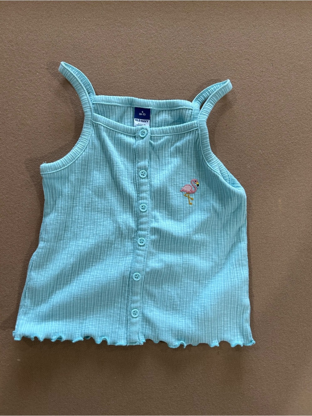 Old Navy Ribbed Button-Front Tanks — White & Mint - Picture 5 of 7